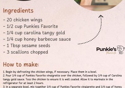 Punkie's Favorite | Tangy Honey BBQ Wing Recipe