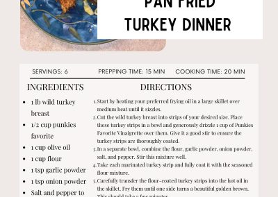 Punkie's Favorite | Pan Fried Turkey Dinner Recipe
