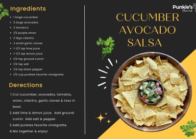 Punkie's Favorite | Cucumber Avocado Salsa Recipe