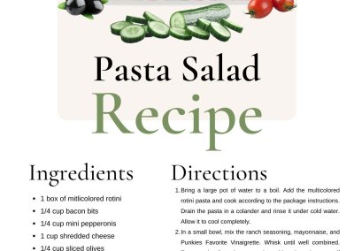 Punkie's Favorite | Pasta Salad Recipe