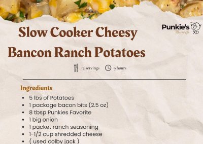 Punkie's Favorite | Slow Cooker Cheesy Bacon Ranch Potatoes Recipe