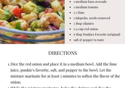 Punkie's Favorite | Zesty Shrimp & Avocado Salad Recipe