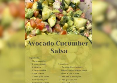 Punkie's Favorite | Avocado Cucumber Salsa Recipe